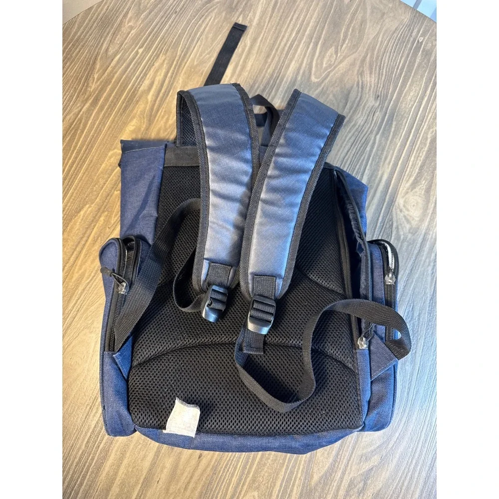 Eddie Bauer Diaper Backpack First Adventure Blue Excellent Insulated Pockets